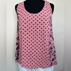Mauve floral tank